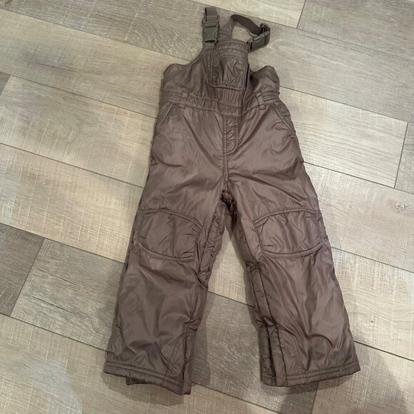 GAP TAN GIRLS SNOW BIB OVERALLS TODDLER 4 YEARS - Picture 1 of 6